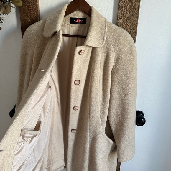 Vintage Alorna Women’s Wool with Nylon Lining Peacoat Size petite Large Made USA - Picture 7 of 14